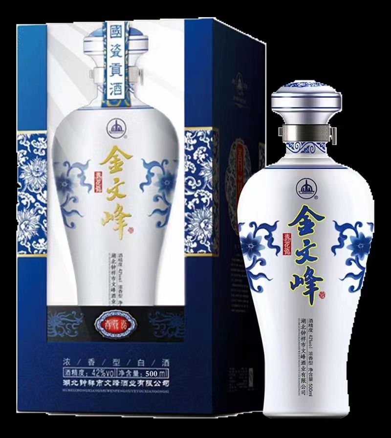 金文峰青花瓷酒图片